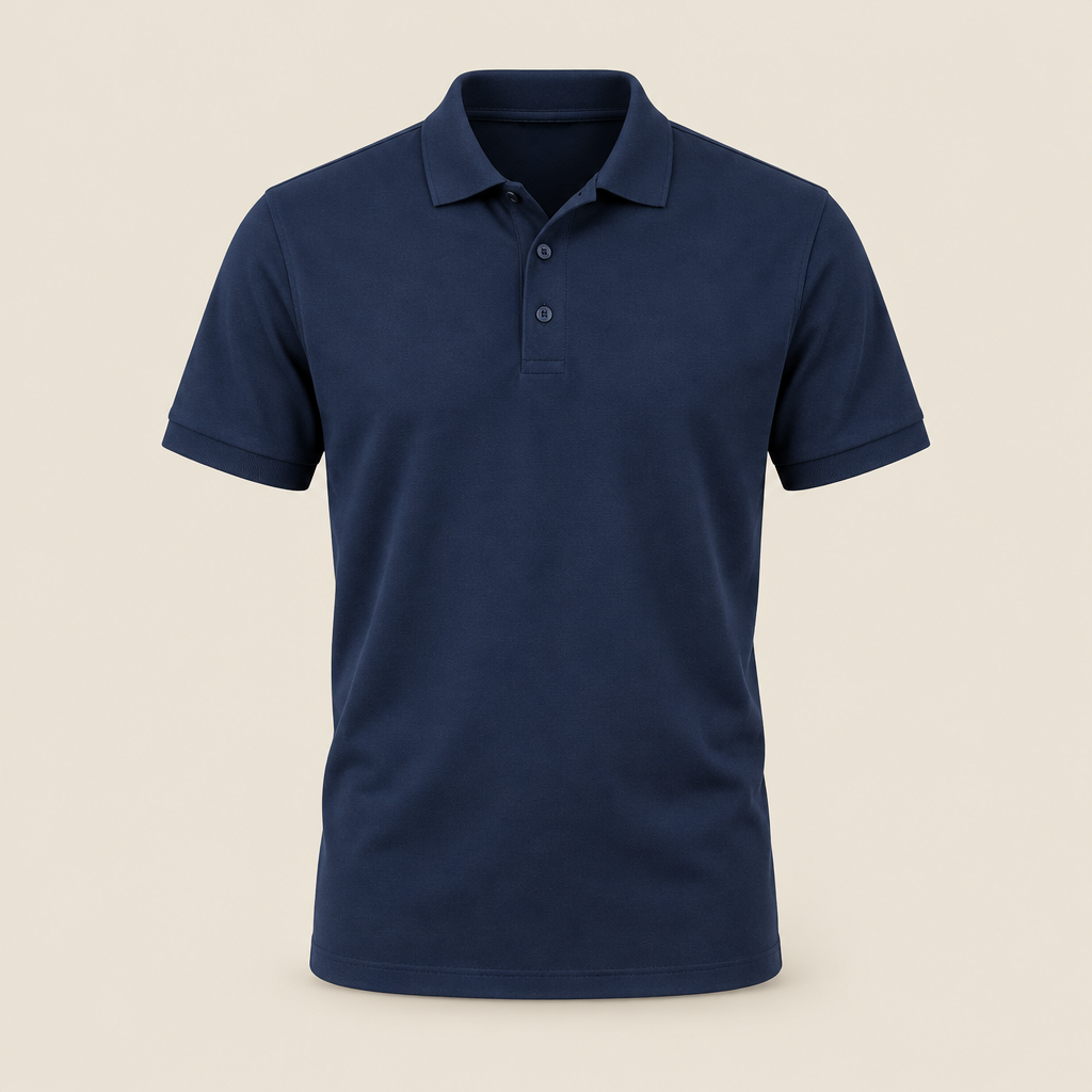 Navy polo zonder model