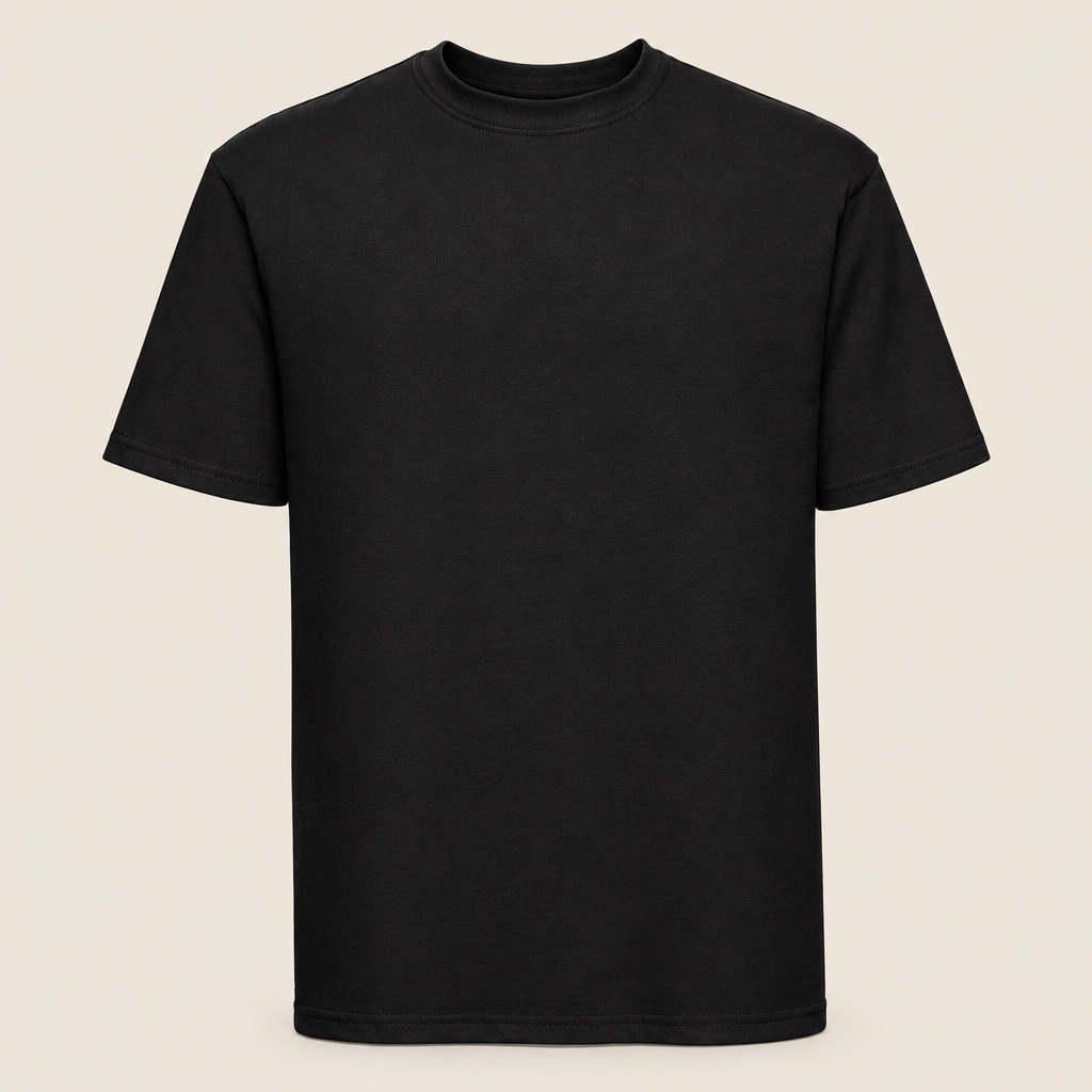 Zwart T-shirt zonder model
