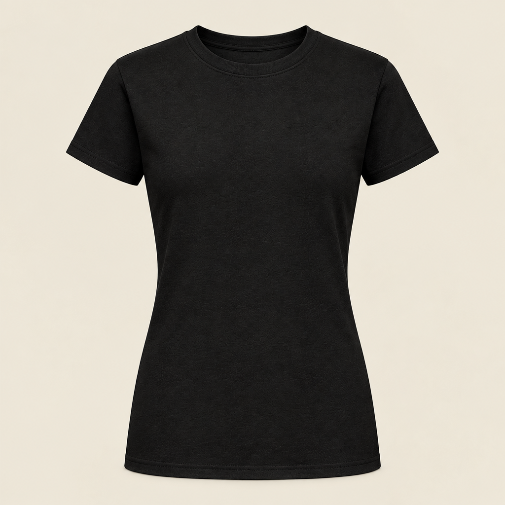 Voorbeeldafbeelding dames T-shirt zwart zonder model