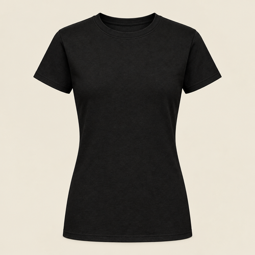 Voorbeeldafbeelding dames T-shirt zwart zonder model