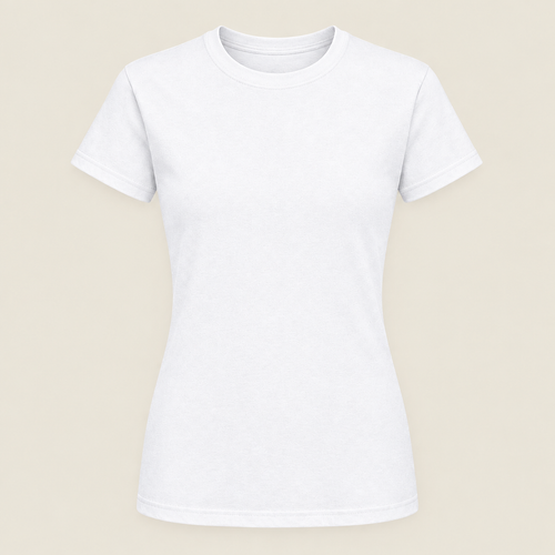 Voorbeeldafbeelding dames T-shirt wit zonder model